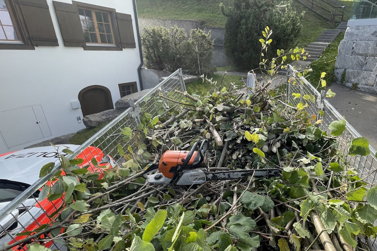 Laax GR – Unfall mit Kettensäge