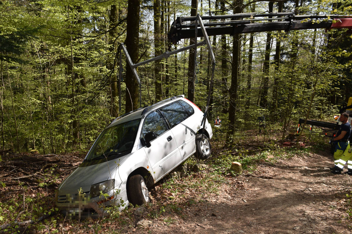 Balm b. Günsberg SO – Unfall allein im Wald