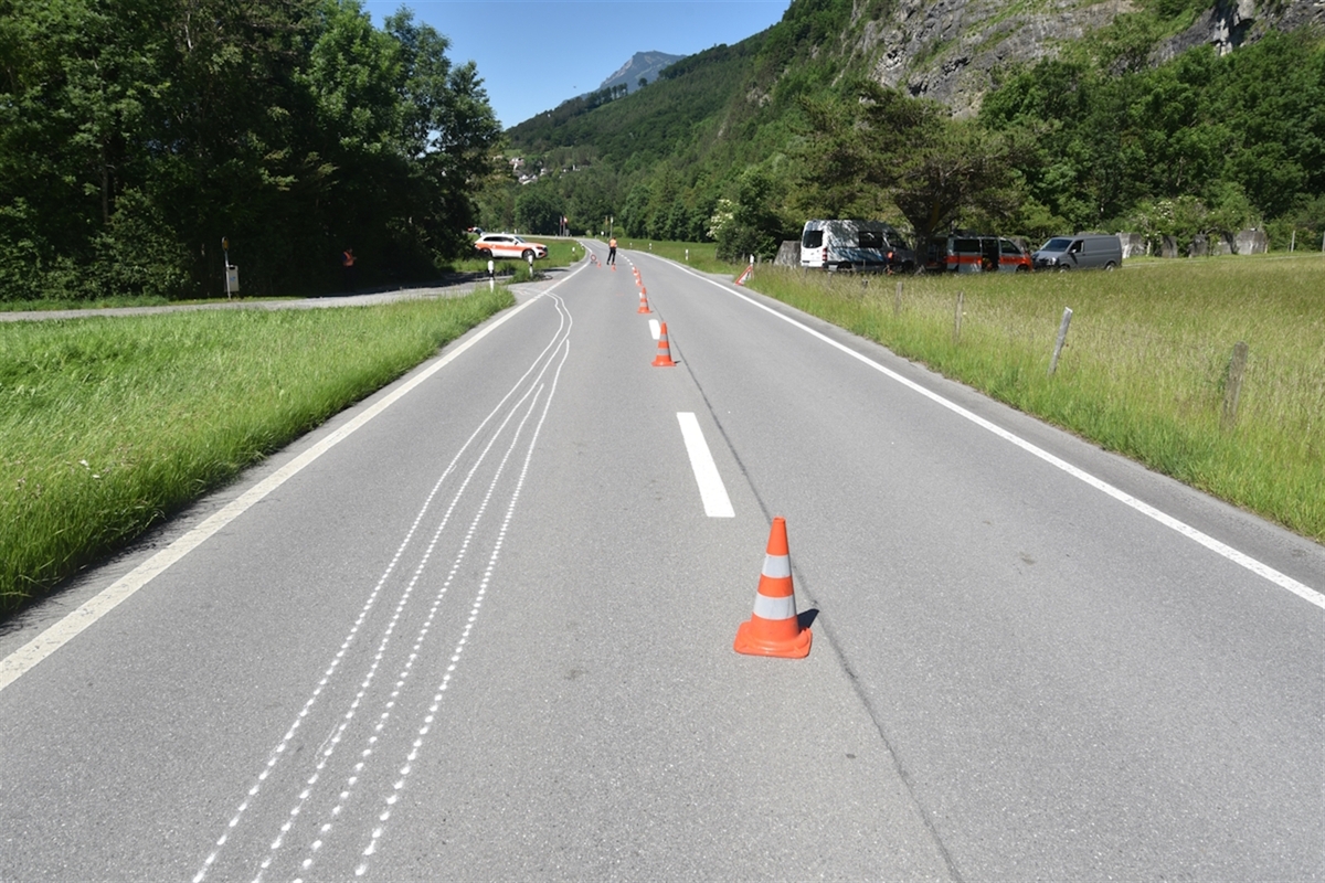 Fläsch GR –  E-Bikerin bei Unfall erheblich verletzt