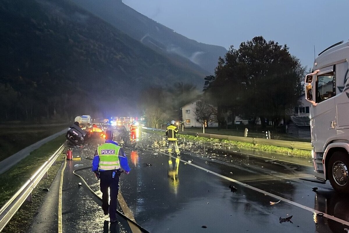 Leuk VS – Autofahrer kommt bei Verkehrsunfall ums Leben