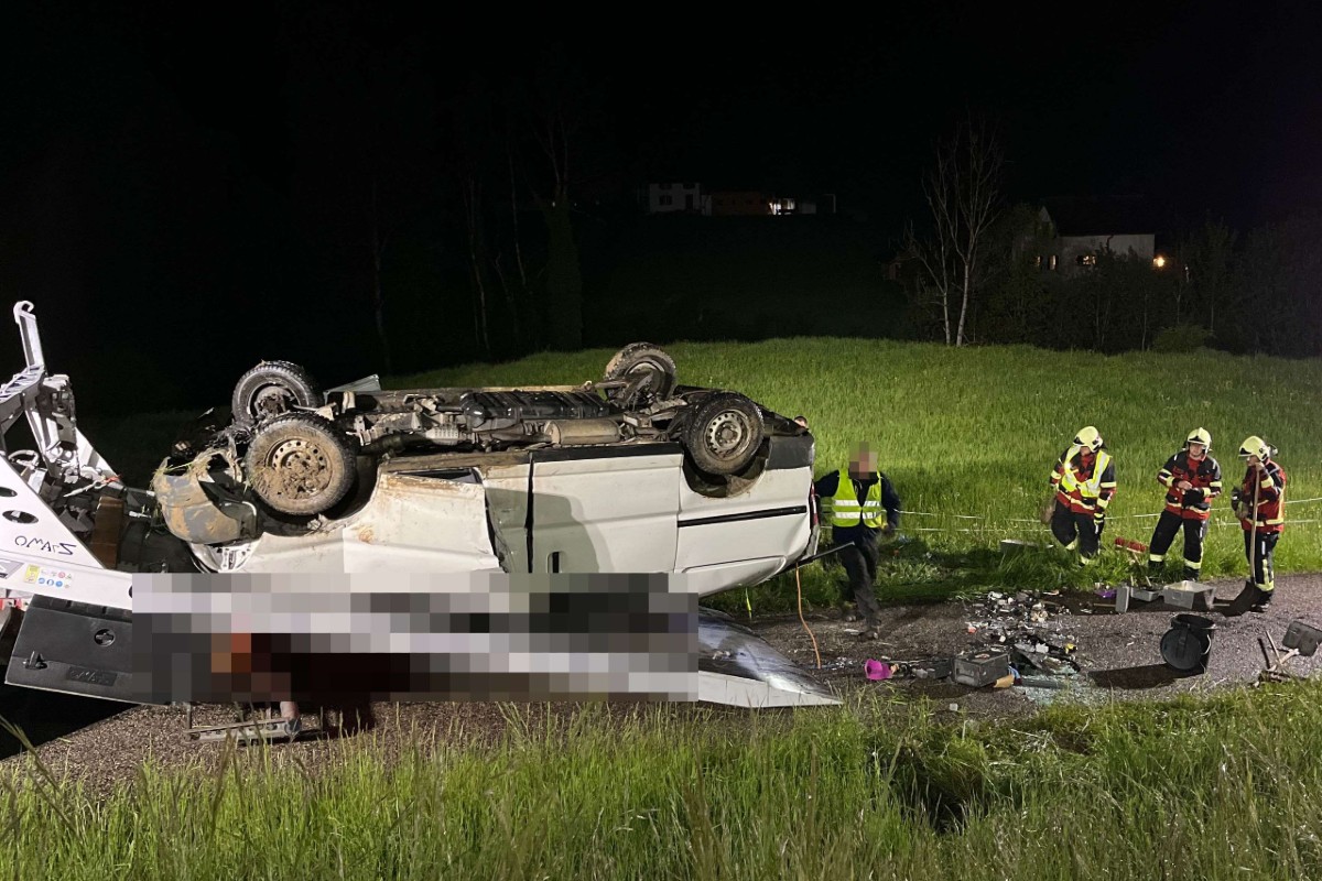 Unfall in Mümliswil SO - Lieferwagen überschlägt sich bei Selbstunfall