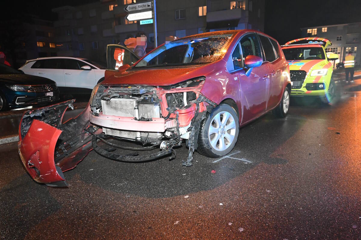 Unfall in Heerbrugg SG - 17-jährigen Motorradfahrer übersehen 