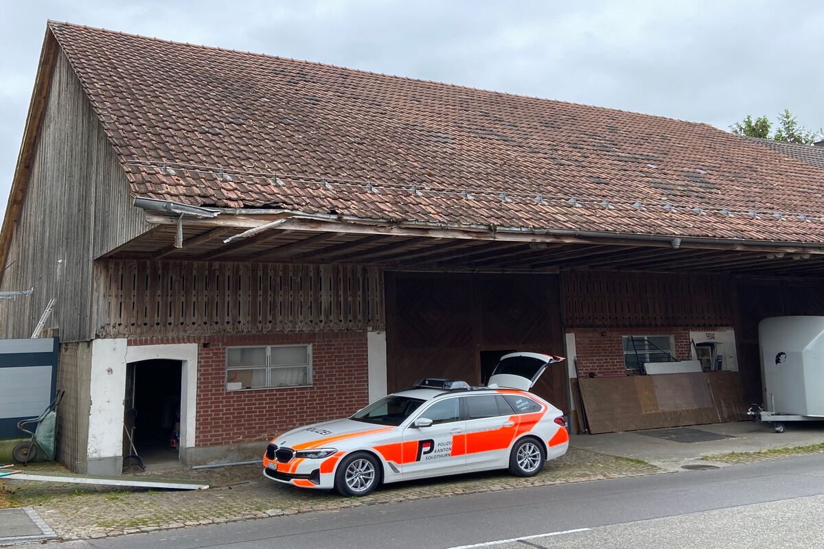 Wolfwil SO - Polizei sucht nach Zeugen wegen beschädigter Dachrinne