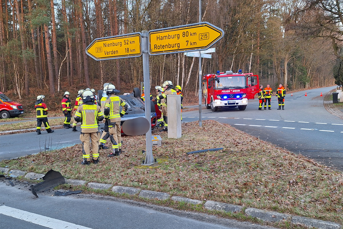 Ahausen – Drei Verletzte bei Unfall zweier Autos