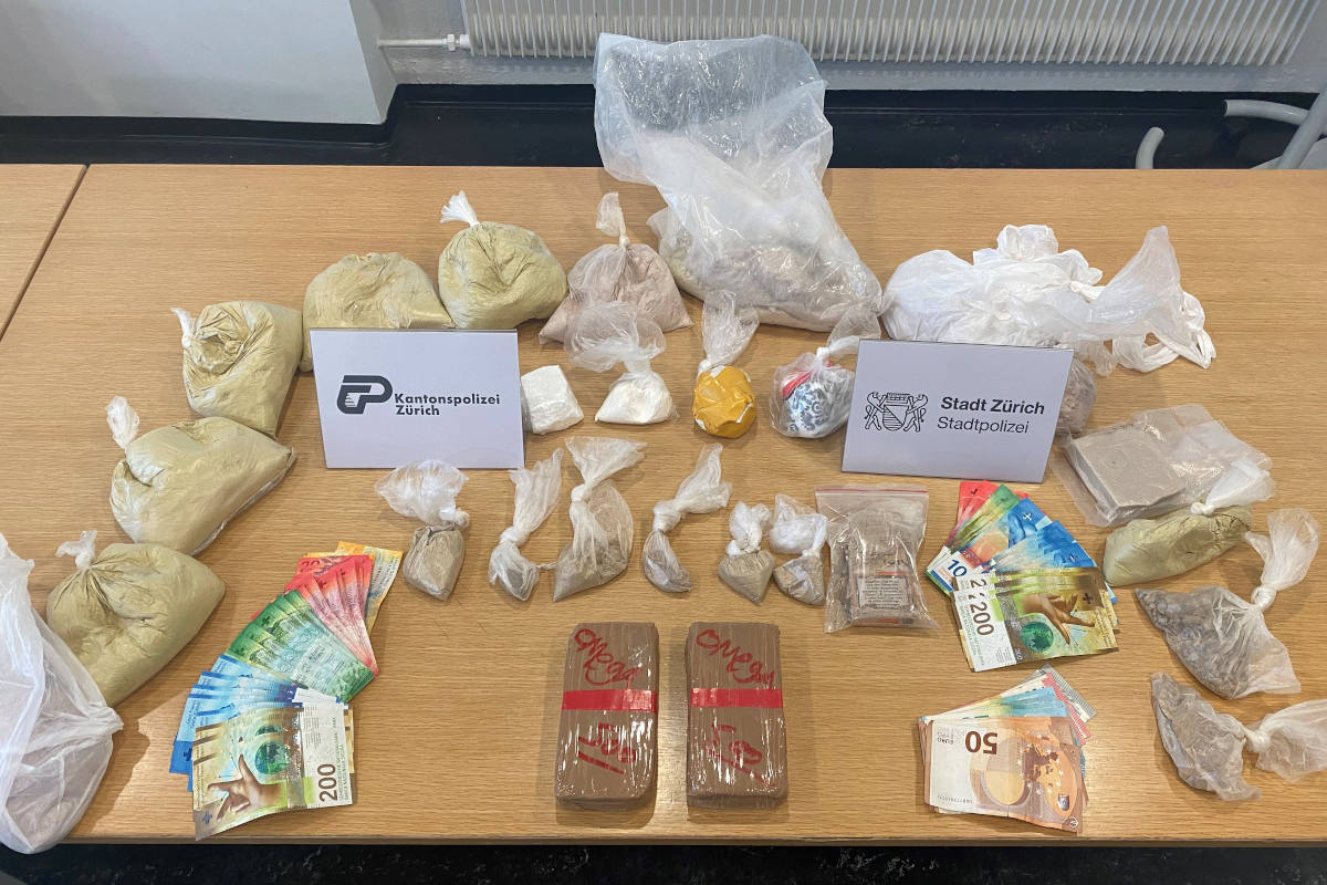 Zürich – Über ein Kilogramm Heroin sichergestellt