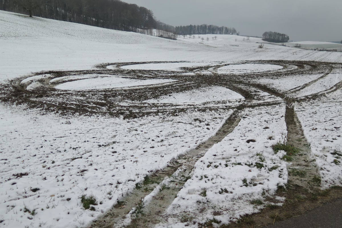 Zeglingen BL – Im verschneiten Kulturland gedriftet