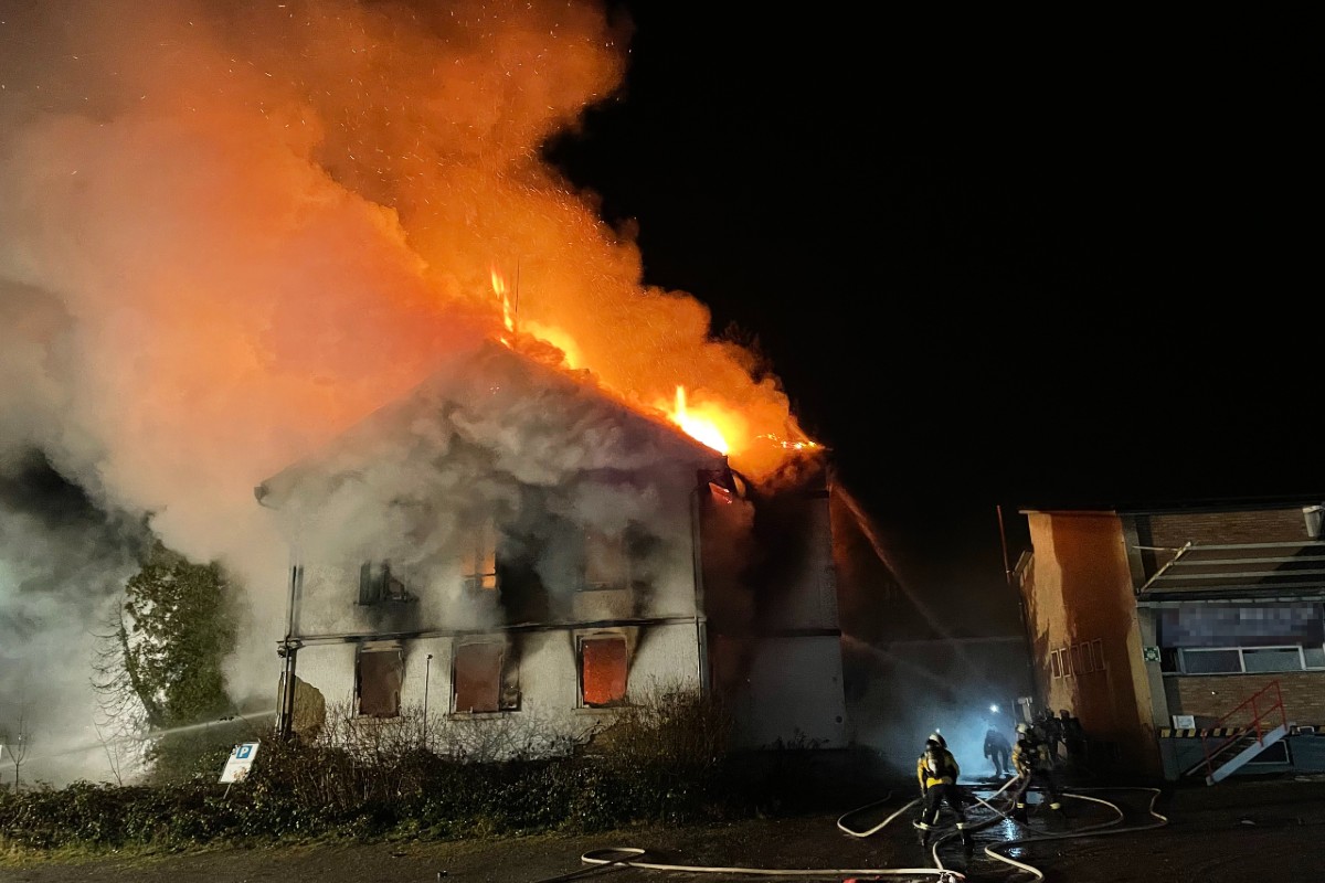 Egnach TG - Haus in Vollbrand