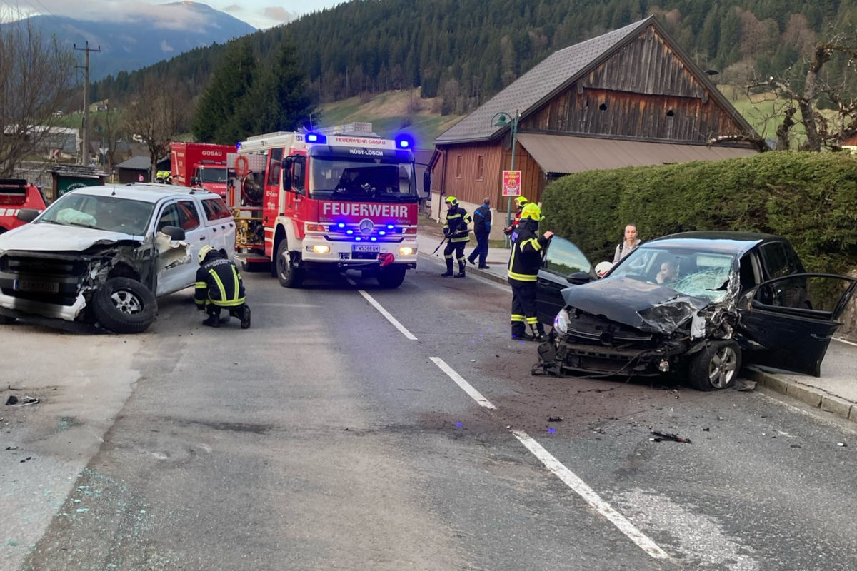 Gosau – Drei Verletzte bei Unfall