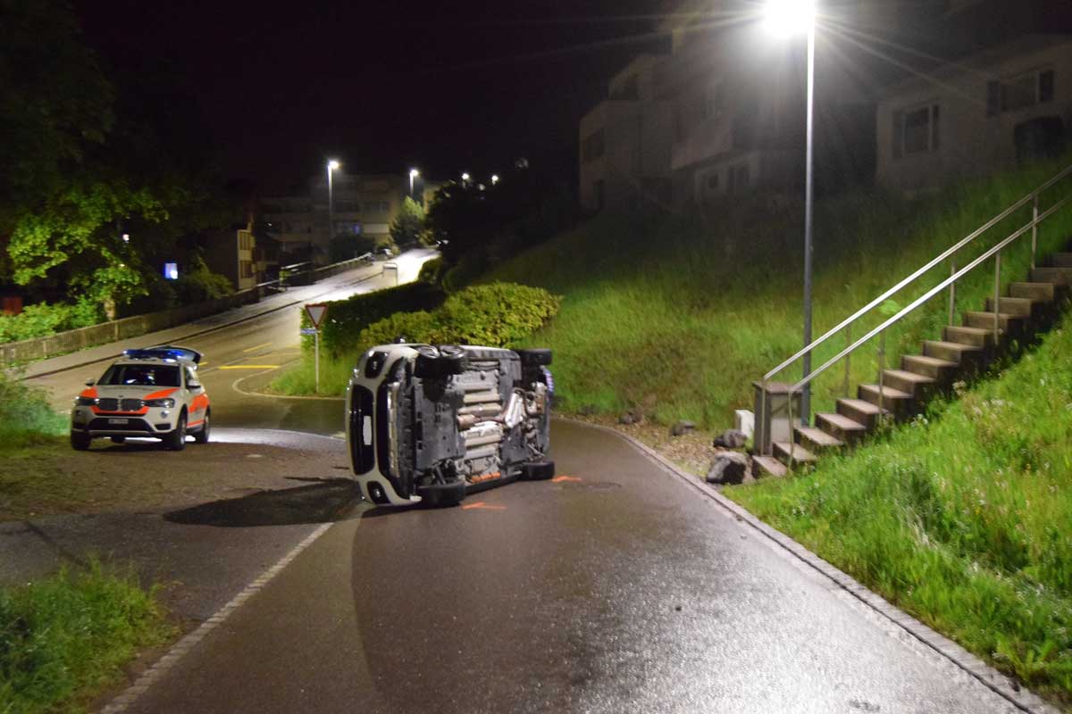 Herisau AR - Betrunken verunfallt