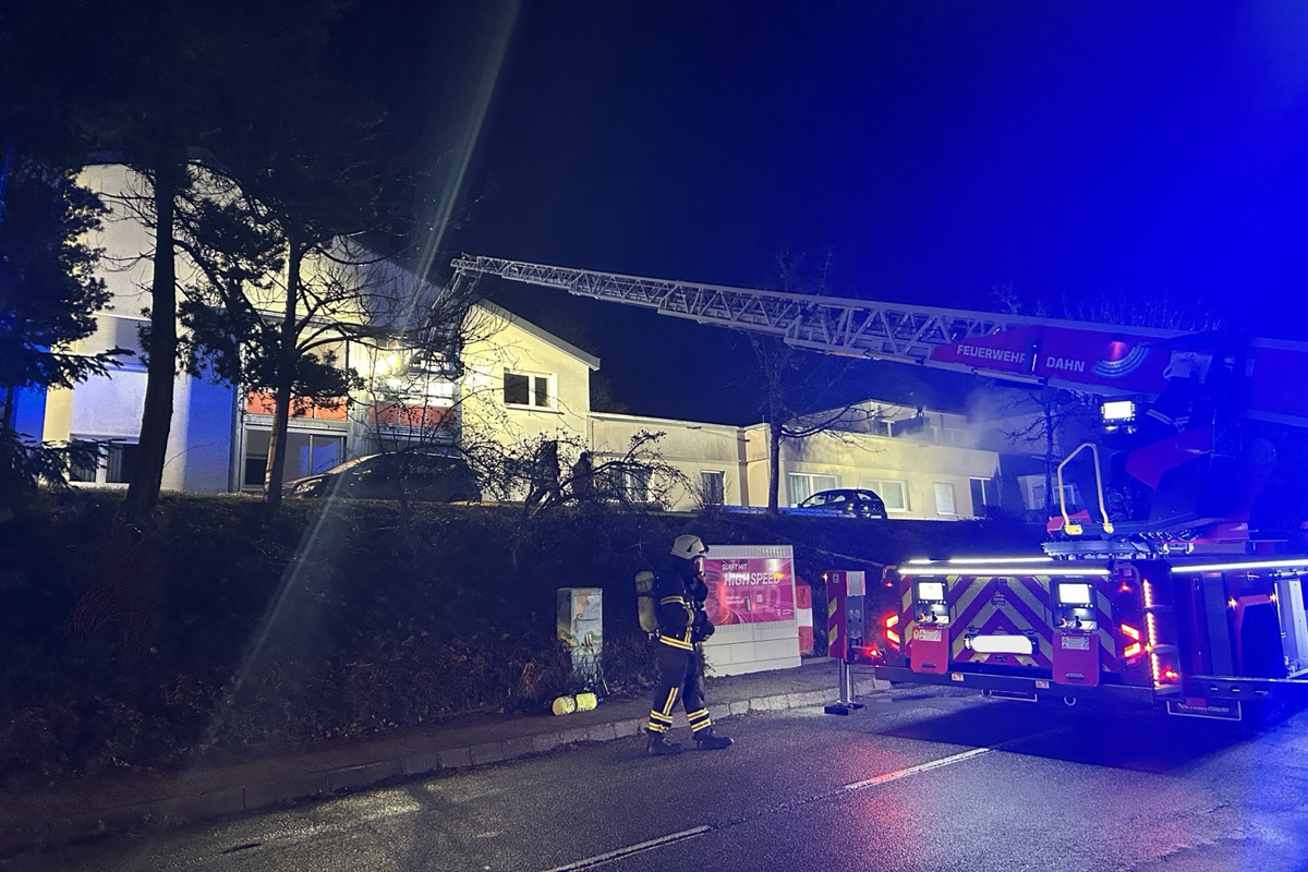 Dahn – 53 Personen bei Brand in Teilhabezentrum evakuiert
