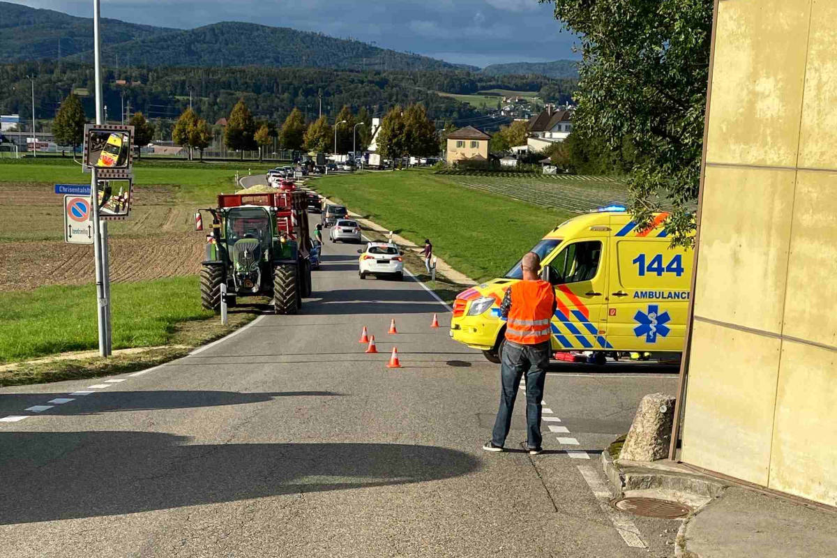 Däniken SO – Motorradfahrer nach Kollision verletzt