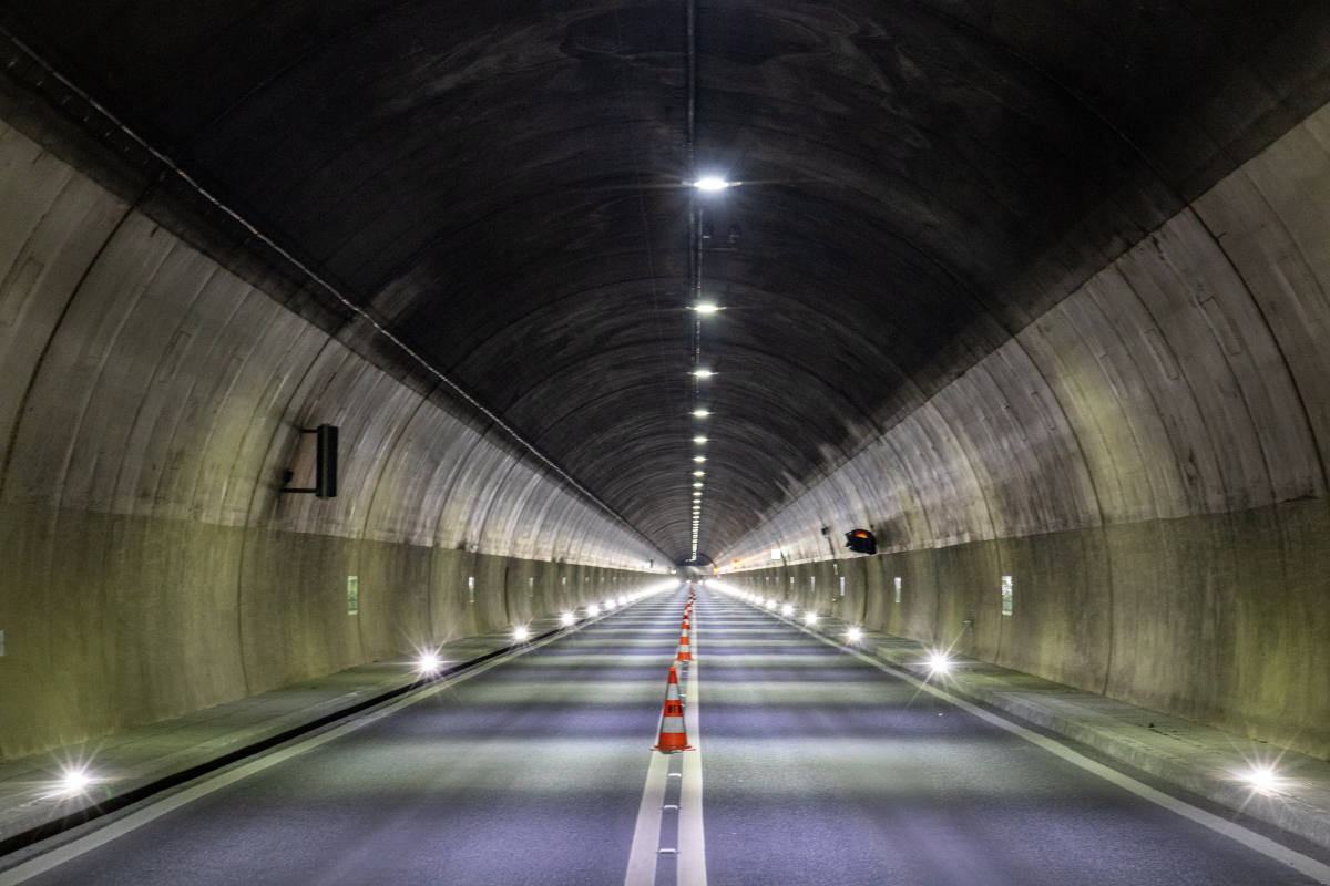 Gampel - Goppenstein VS  – Einspurige Verkehrsführung in mehreren Nächten