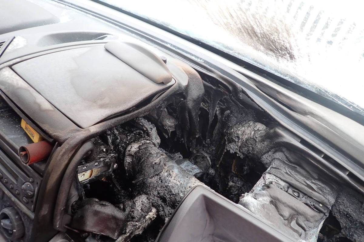 Weinfelden TG – Innenraum eines Lieferwagens in Brand geraten