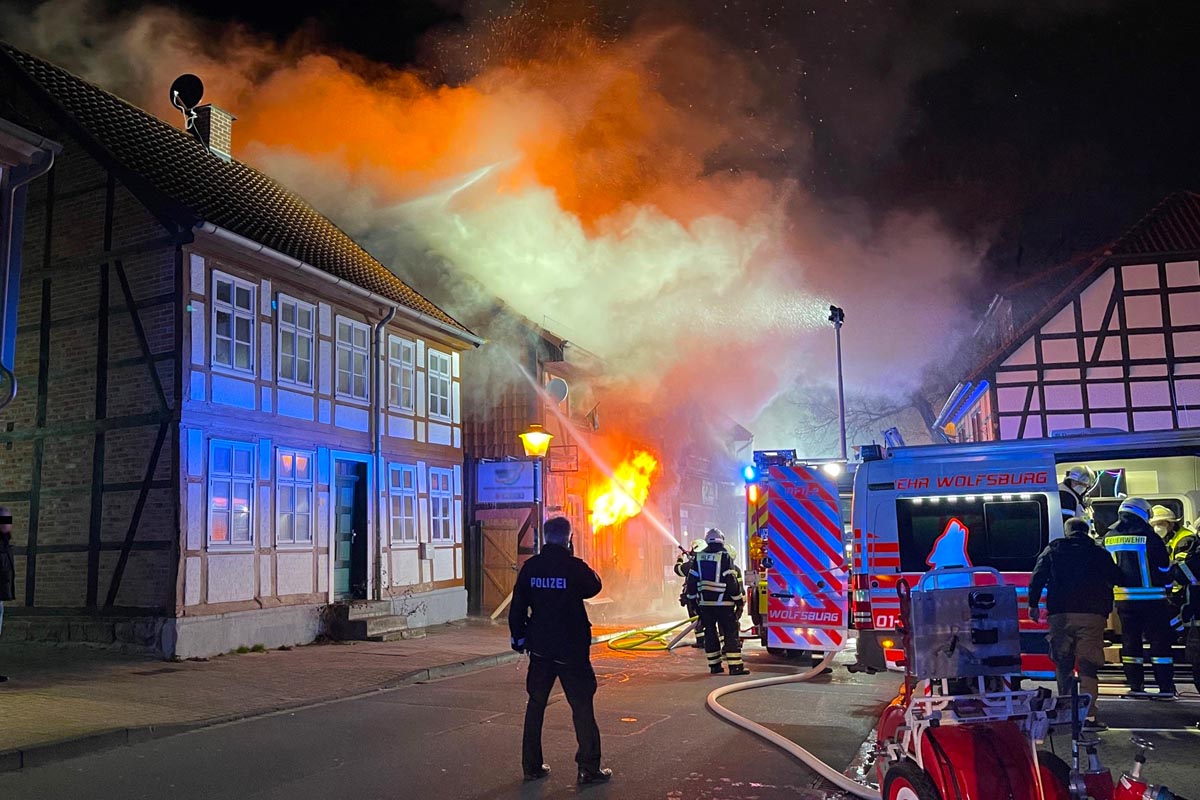 Wolfsburg - Brand in Altstadt