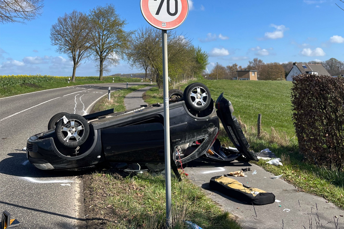 Herzogenrath – Mehrere Schwerverletzte nach Frontalzusammenstoß