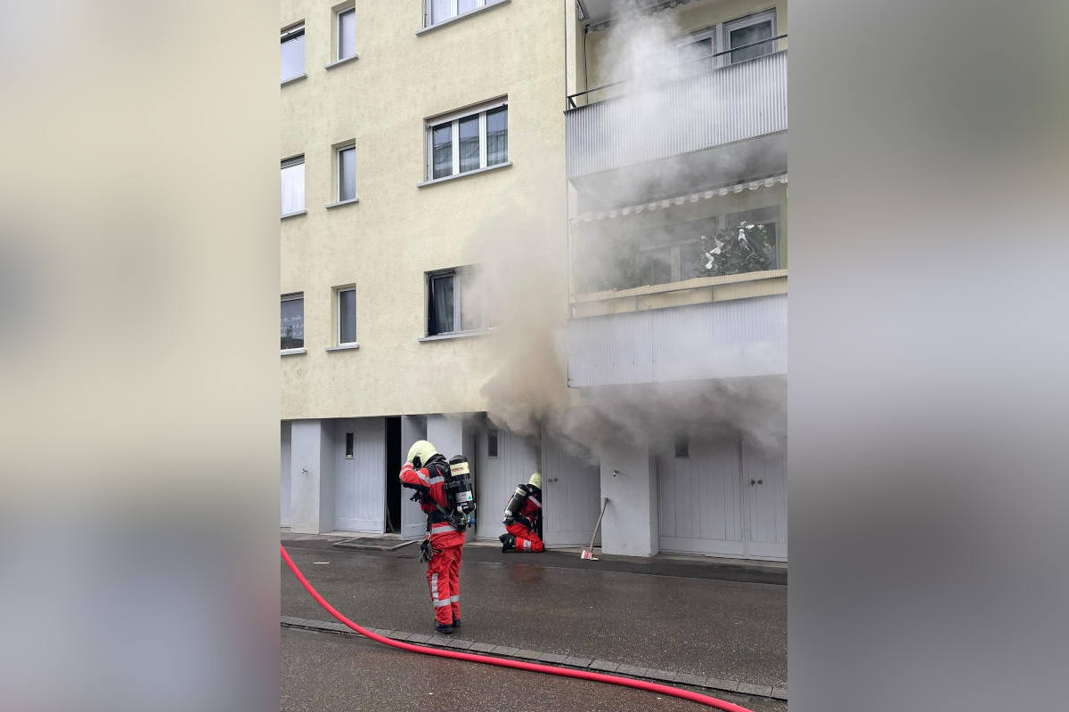 Winterthur ZH – Brand in Garage
