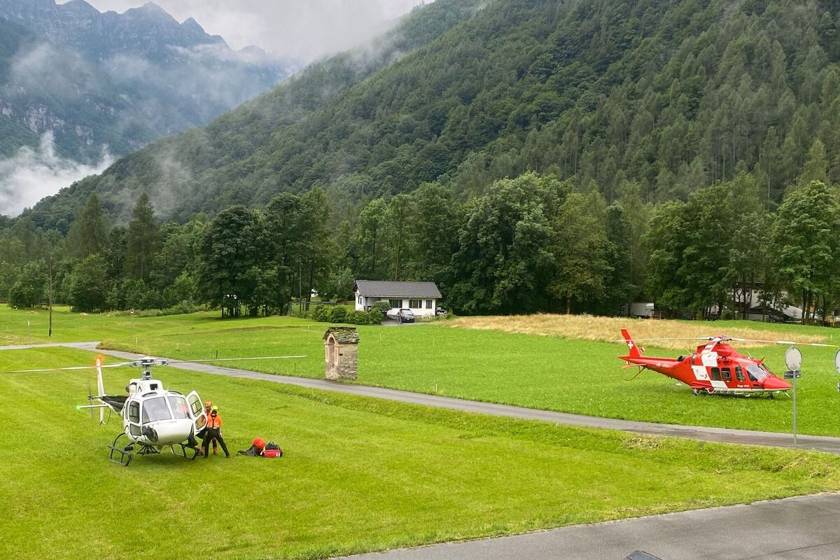  Corona di Redòrta TI - Neun Wanderer von Rega-Crew gerettet 