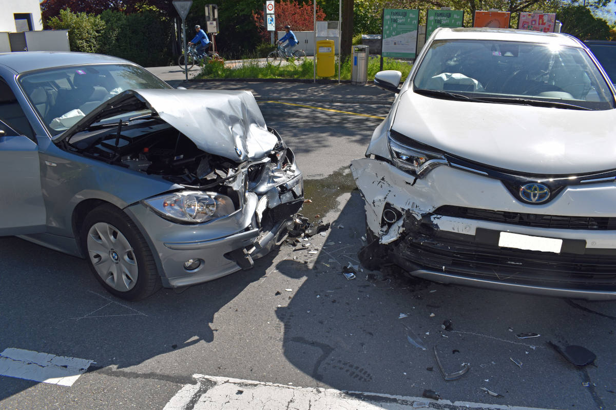 Stadt Luzern – Zwei Personen bei Kollision verletzt