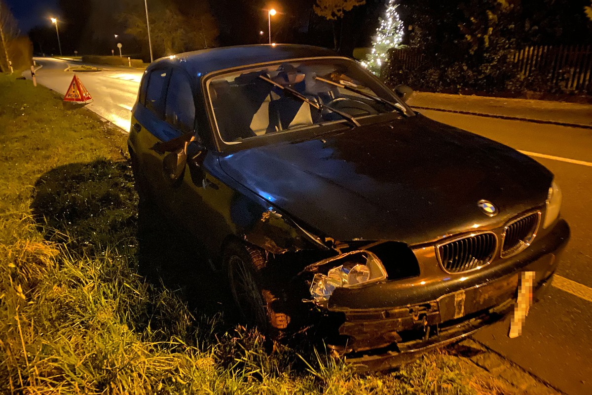 Altnau TG – Mit 3.38 Promille verunfallt