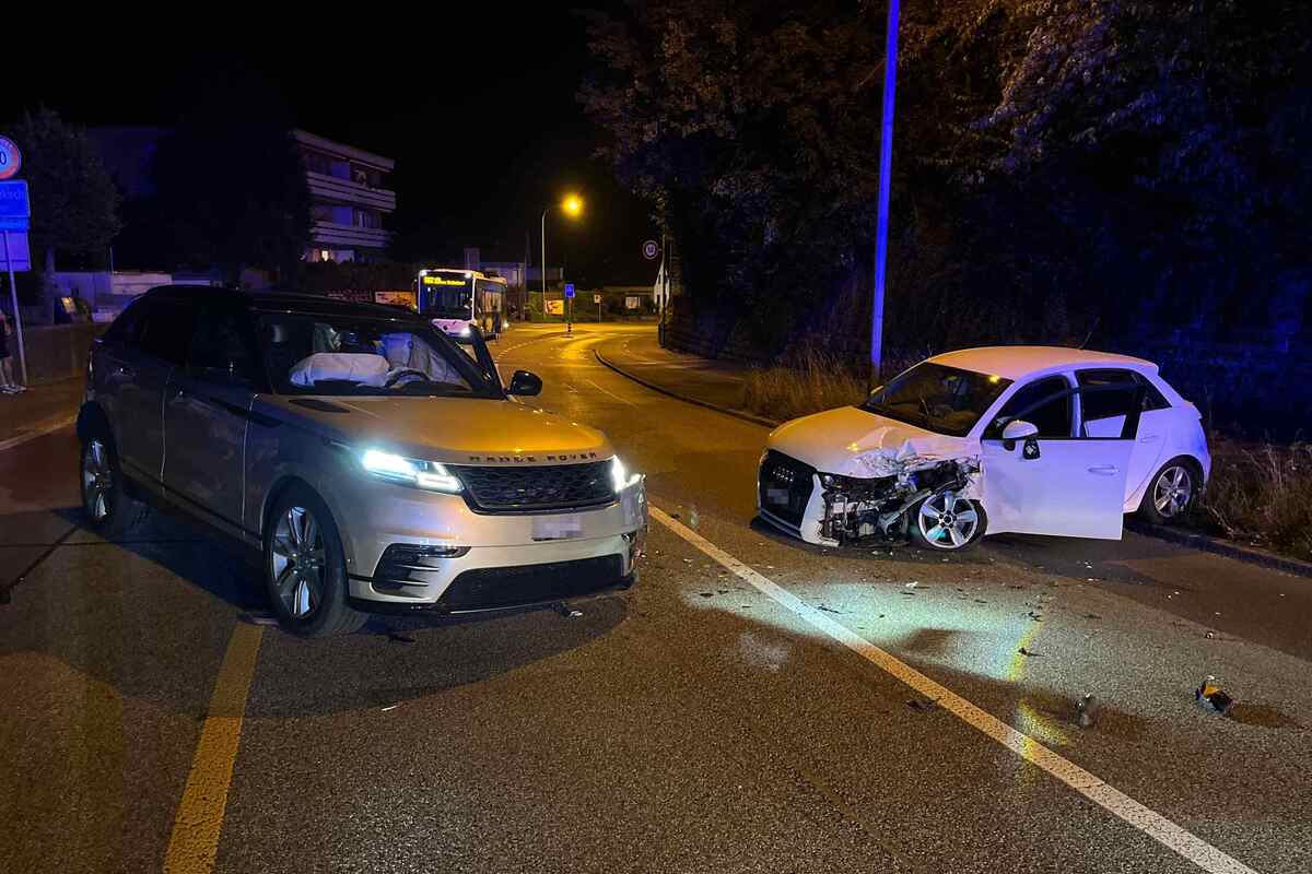 Unfall in Olten SO - Kollision auf der Gegenfahrbahn