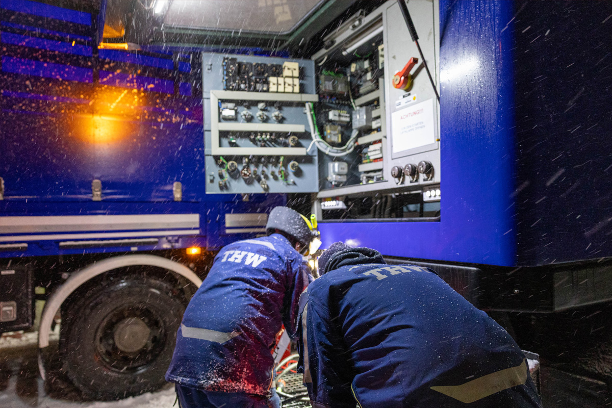 Berlin – THW unterstützt mit Notstrom bei großflächigem Stromausfall