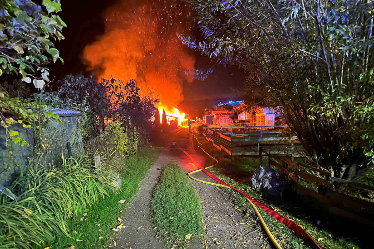Steinach SG – Brand im Schrebergarten