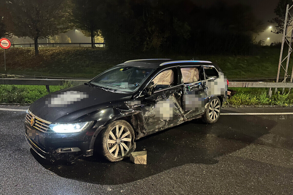 Kreuzlingen TG – Alkoholisiert im Kreisel verunfallt