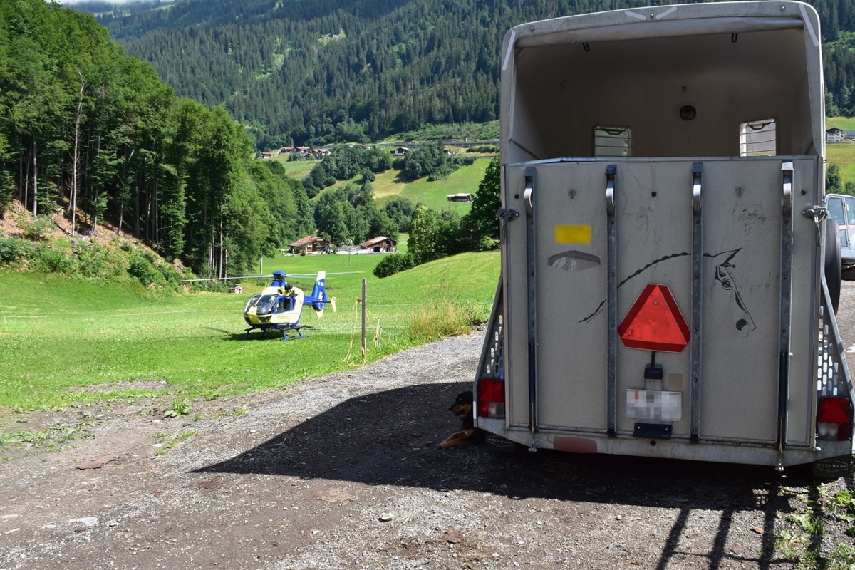 Serneus GR - 26-jährige Frau wird unter einer Laderampe eingeklemmt