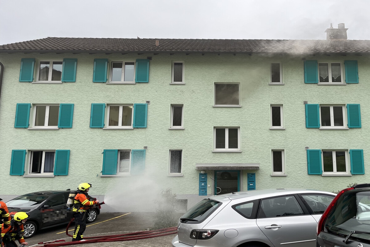 Wattwil SG - Brand in einem Kellerabteil