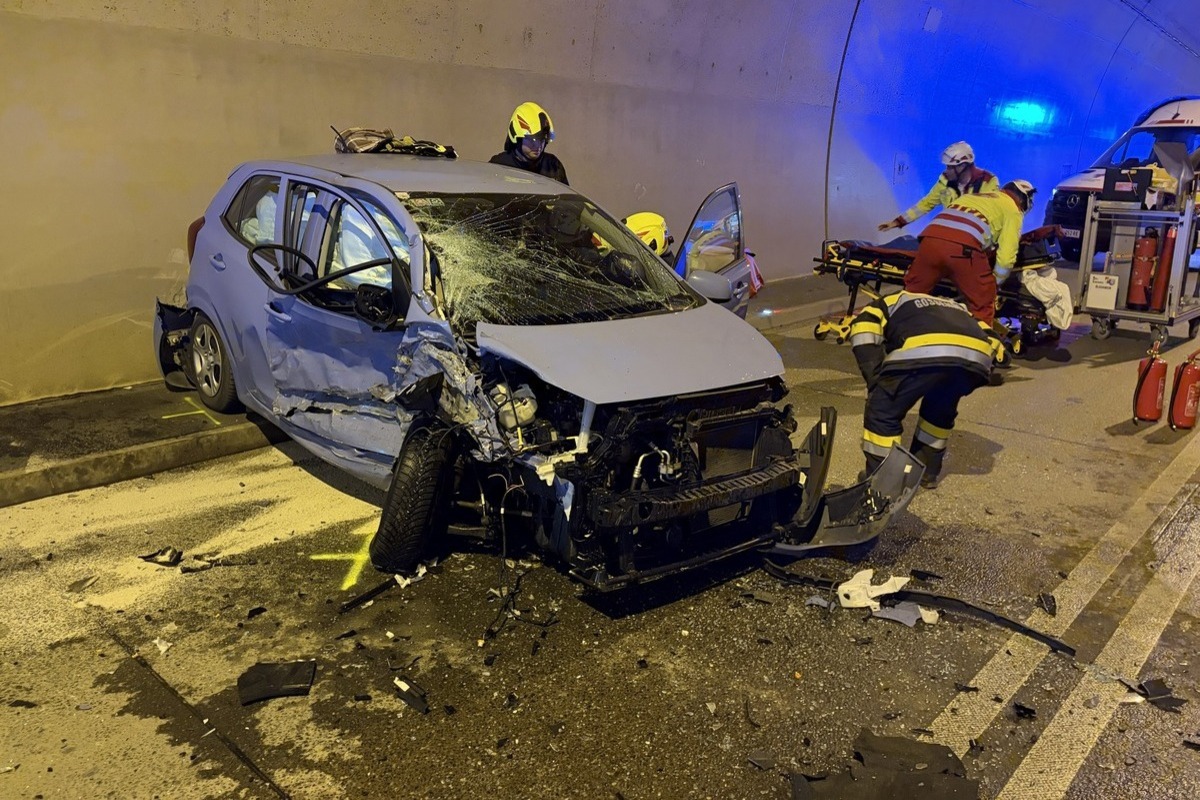 Hausmannstätten – Schwerer Unfall im Himmelreichtunnel