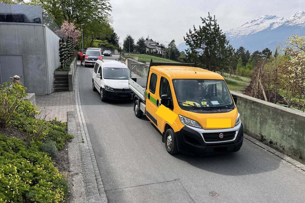 Schaan – Beim Rangieren Personenwagen übersehen