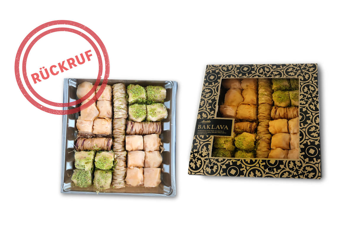 Coop ruft Aladdin Baklava Mixpack zurück