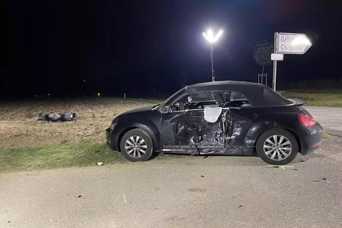 Gillarens FR - Motorradfahrer bei Unfall schwer verletzt