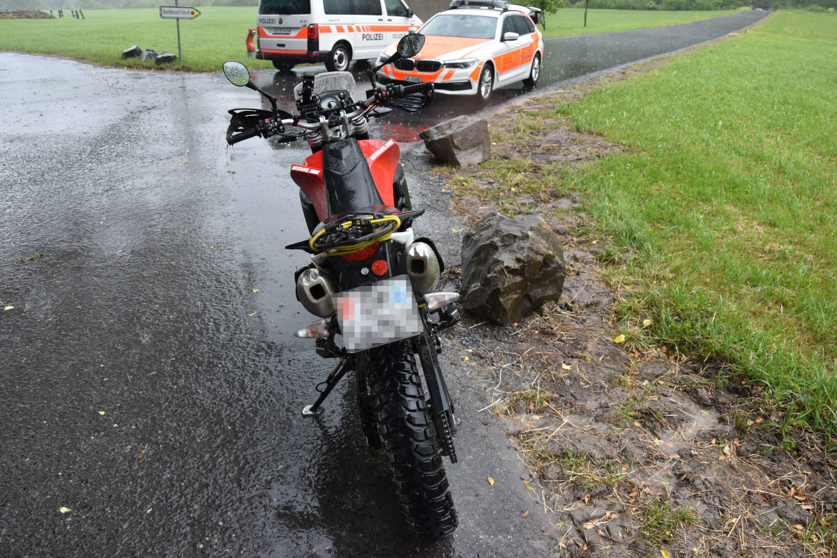 Walenstadt SG – Mit Motorrad verunfallt