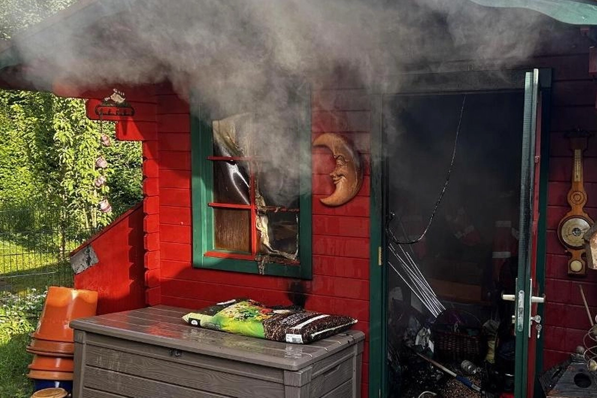 Schaffhausen SH – Akku löst Brand in Gartenhaus aus