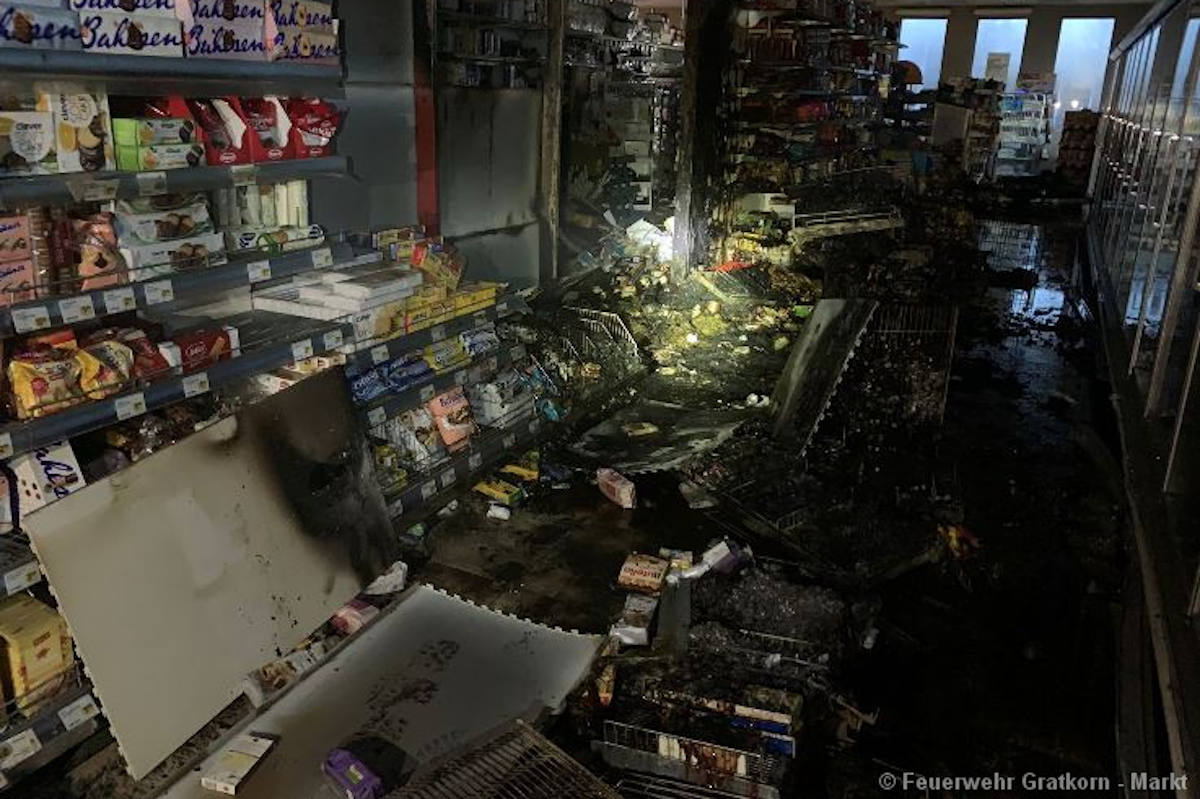 Gratkorn – Brand im Supermarkt
