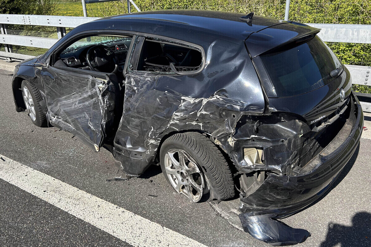 Ingenbohl SZ – Unfall zwischen Lastwagen und Auto auf A4