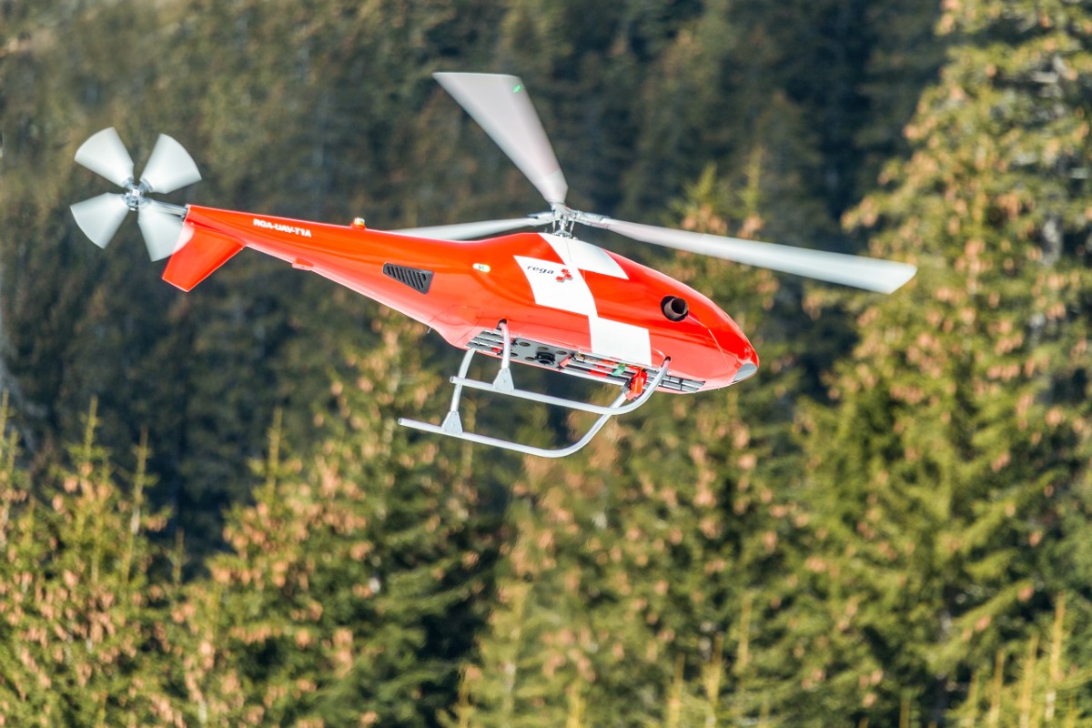 Rega-Drohne - Erfolgreicher Einsatz bei Waldbränden am Monte Gambarogno (TI)