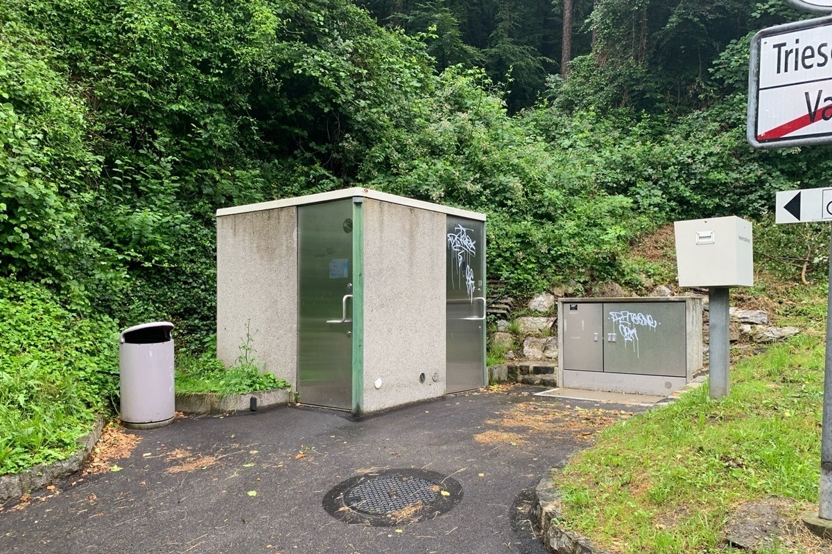 Vaduz FL – WC-Anlage mit Graffiti beschmiert