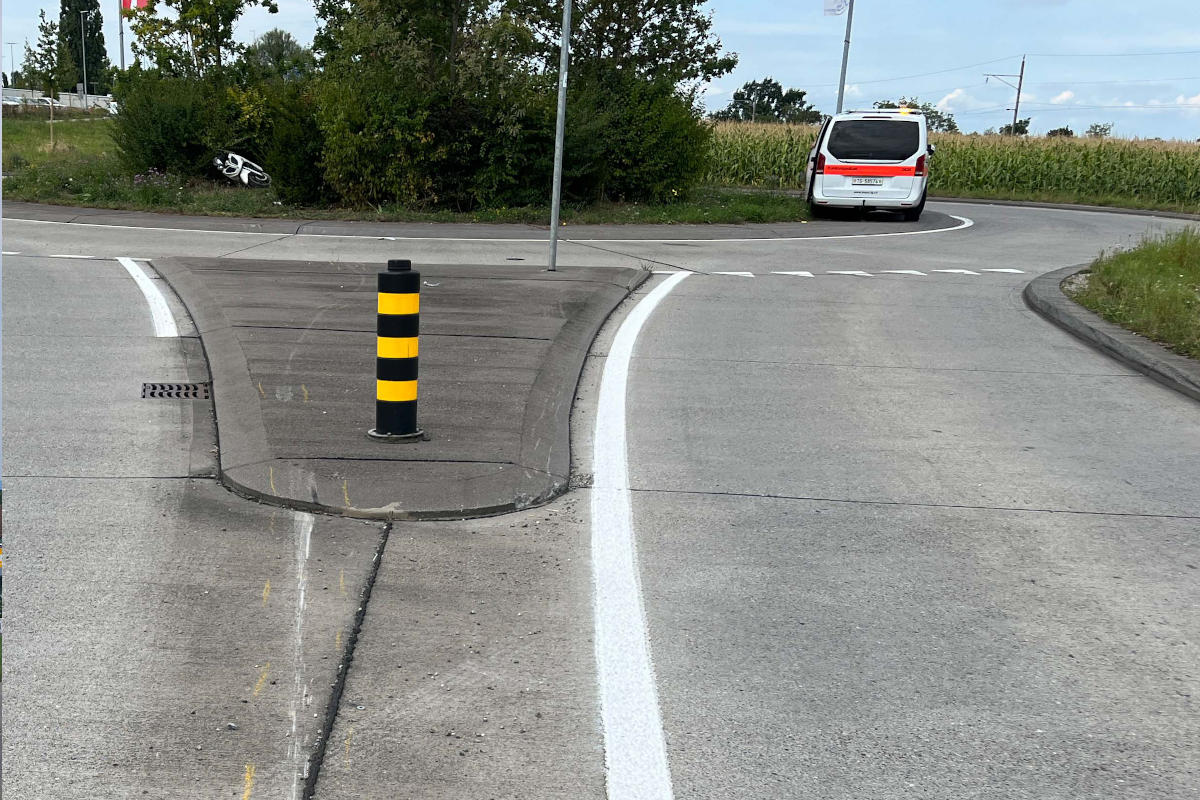 Münsterlingen TG - Rollerfahrer verunfallt