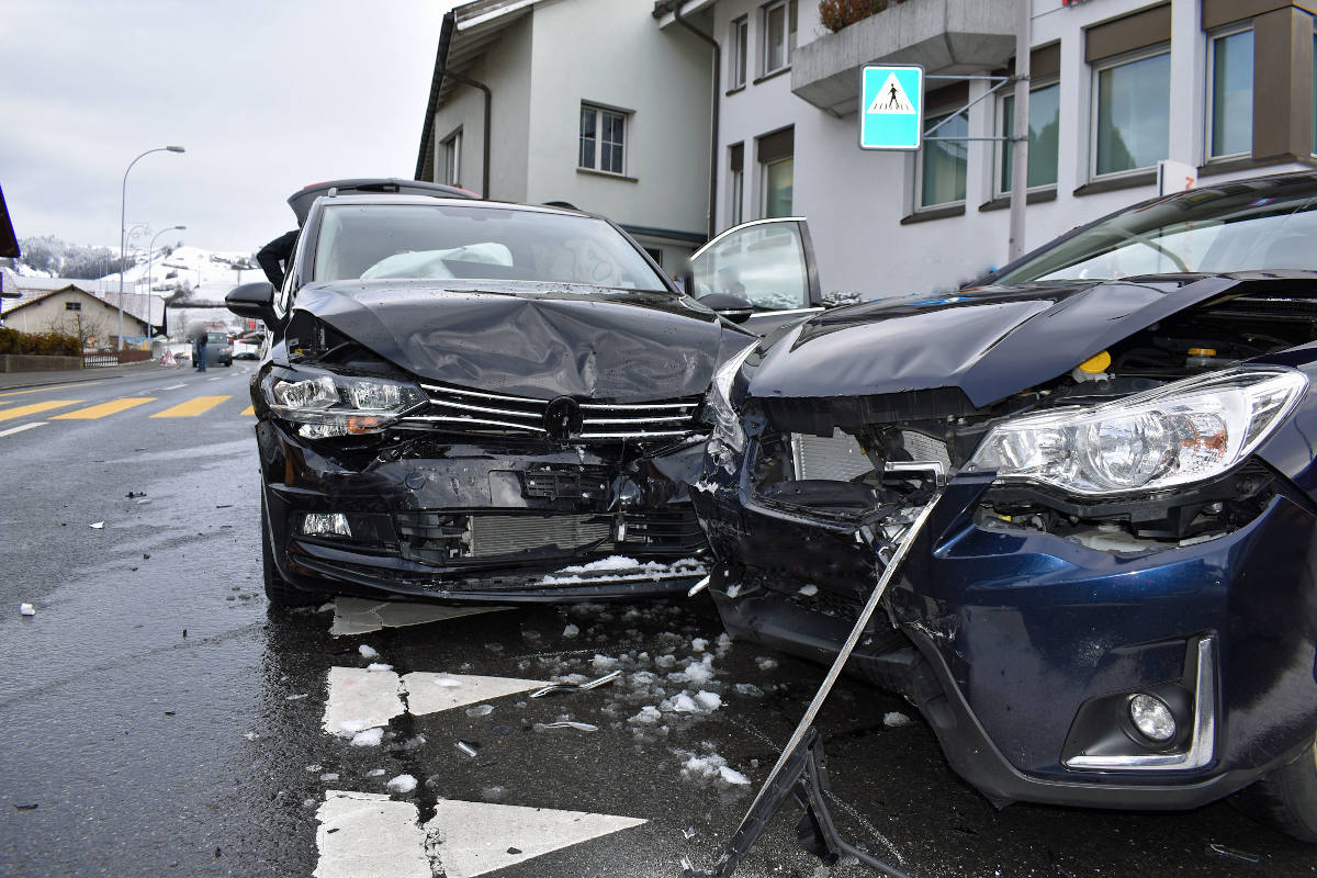 Hasle LU – Kollision zwischen zwei Autos
