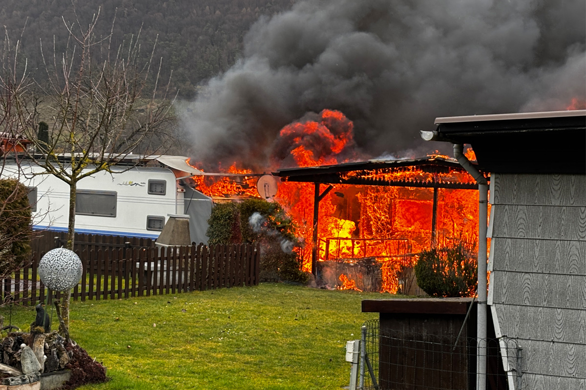 Wagenhausen TG – Brand auf Campingplatz