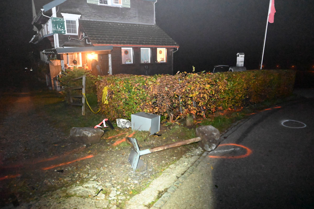 Hoffeld SG – Mann fahrunfähig verunfallt