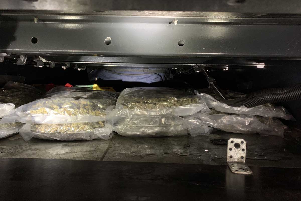Basel - 55 Kilogramm Cannabis in Sattelzug versteckt