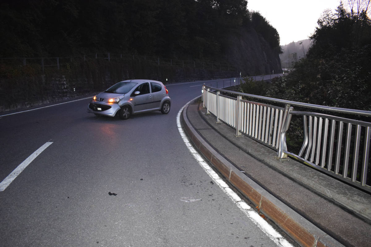 Urnäsch AR – Sachschaden bei Selbstunfall mit Personenwagen