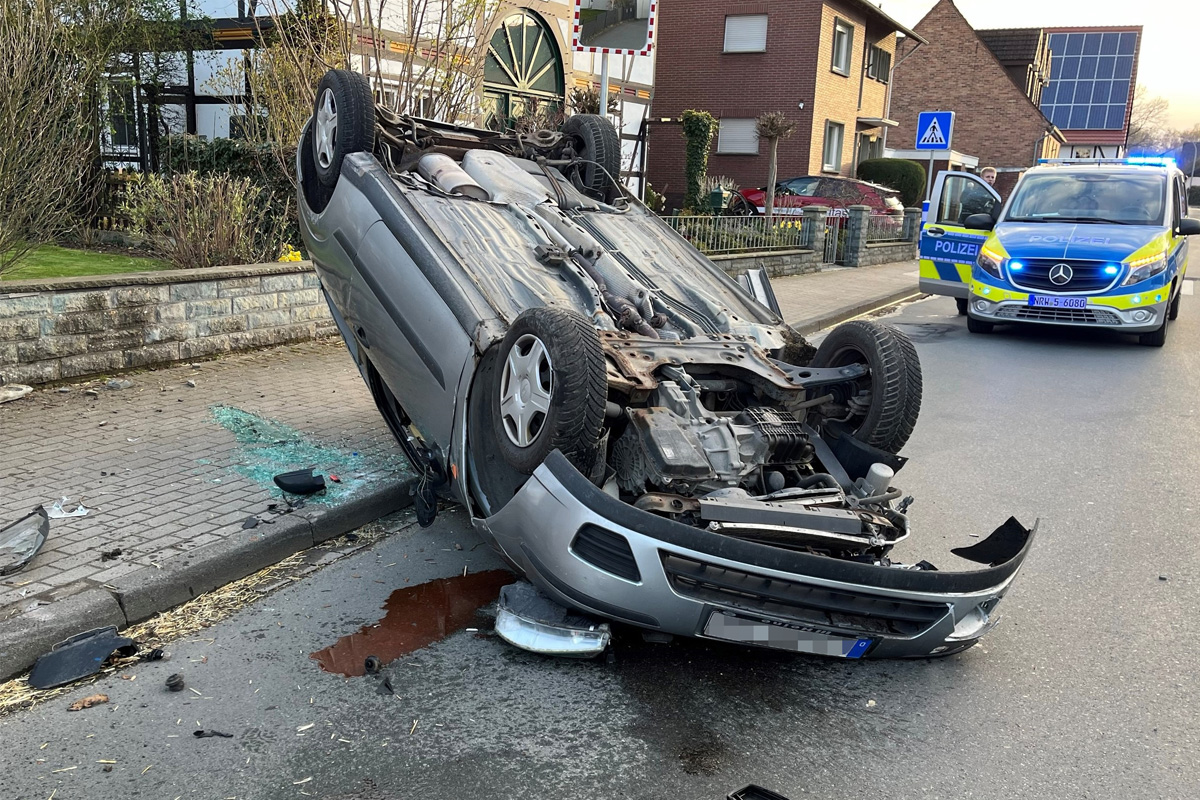 Geseke – Unfall nach riskanter Flucht vor Polizei