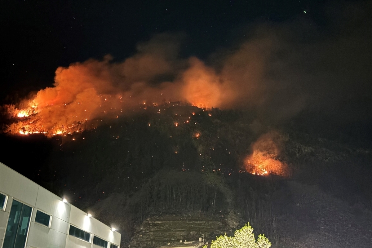 Brusio GR – Grossbrand im Wald