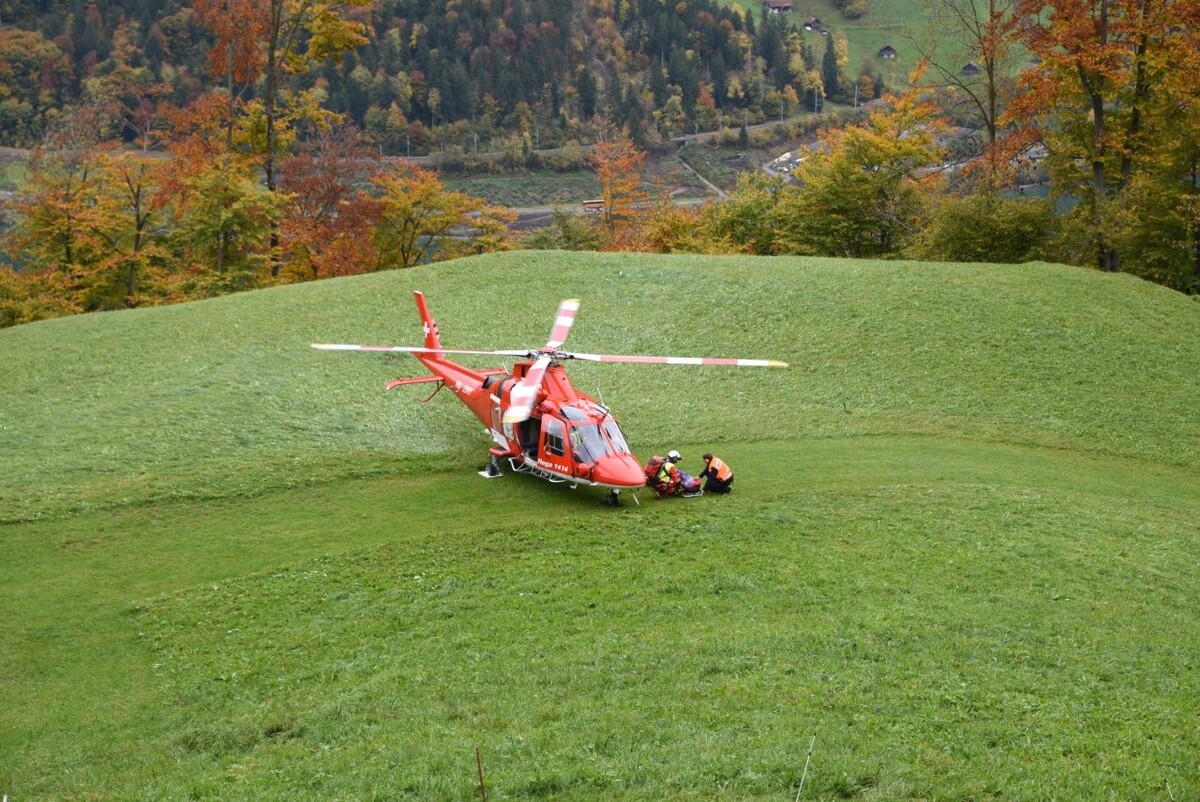 Bürglen OW – Mann bei Holzerarbeiten schwer verunfallt