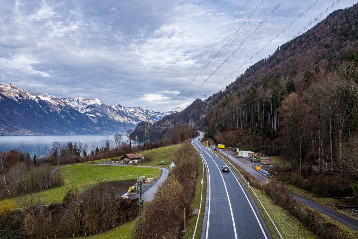 A8 Interlaken-Ost – Brienz – Autobahn wegen Arbeiten Nachts gesperrt