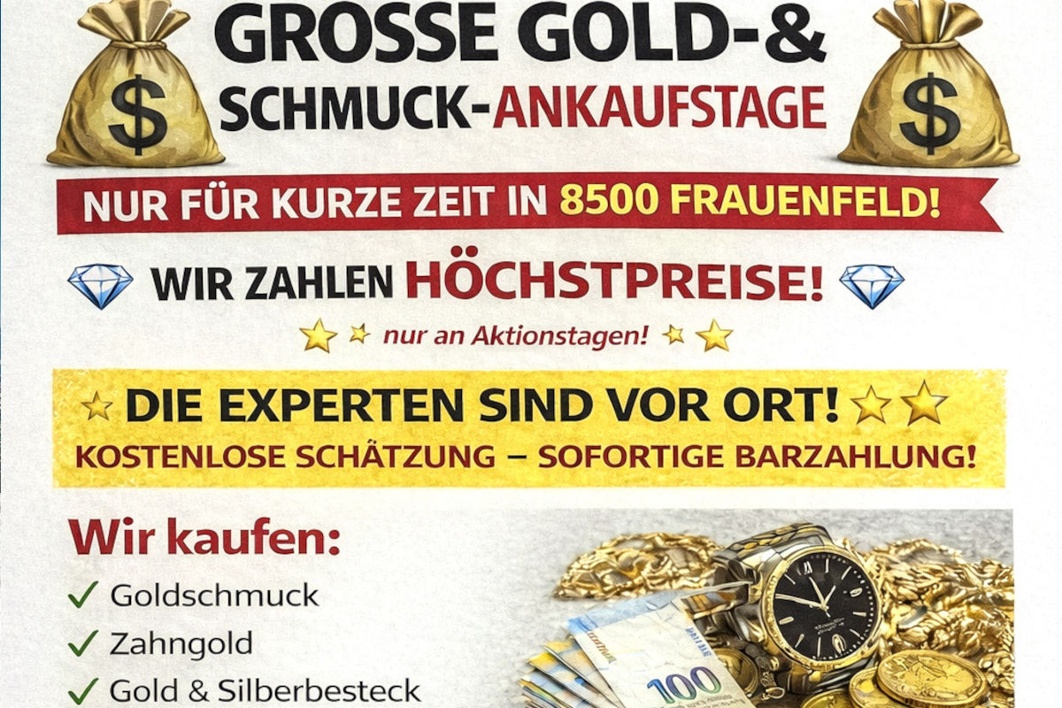 Kanton Thurgau – Polizei warnt vor unseriösen Altgold-Ankäufern